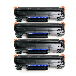 PRINTER SOLUTION Brand New Compatible 4 Pack HP 78A (Ce278A) Toner Cartridge In Black