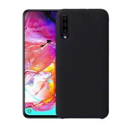PANDACO Soft Shell Matte Case for Samsung Galaxy A70 In Black