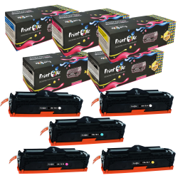 PRINTOXE ® Crg 118 Canon Compatible Set + Bk ; 5 Cartridges for Mf8580CDw Mf8380CDw Mf8350CDn Mf722CDw Mf726CDw Mf727CDw Mf729CDw Lbp7200C Lbp7200CD
