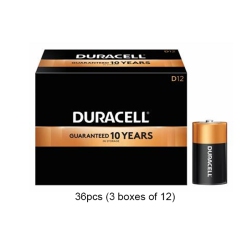 DURACELL 36-Pack D Coppertop Alkaline Batteries (Mn1300)