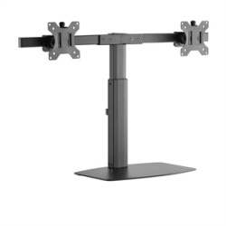 AMER NETWORKS Mounts Dual Screen Pneumatic Vertical Lift Monitor Stand