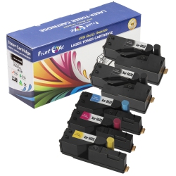 PRINTOXE ® 6020 / 6022 / 6025 / 6027 Compatible 5 Toners for Xerox Complete Set + Bk ; 2 Bk, Cyan Magenta, & In Yellow