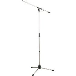 K&M 210/2 Microphone Boom Stand - Chrome
