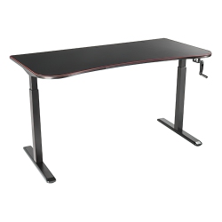 TYGERCLAW Manual Height Adjustable Gaming Desk