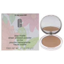 CLINIQUE Stay-Matte Sheer Pressed Powder - 02 Stay Neutral (Mf) - Dry Combination to Oily By for Women - 0.27 OZ Powder