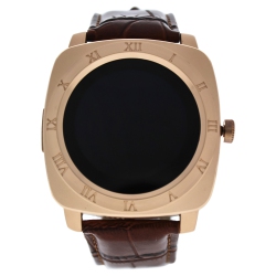 ECLOCK Ek-F2 Montre Connectee Rose Gold/brown Leather Strap Smart Watch By for Unisex - 1 PC Watch