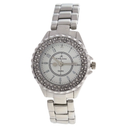 KIM & JADE 2033L-Ss Stainless Steel Bracelet Watch By Kim And Jade for Women - 1 PC Watch In Silver