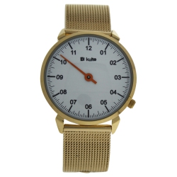 KULTE Ku15-0008 Stainless Steel Mesh Bracelet Watch By for Unisex - 1 PC Watch In Gold