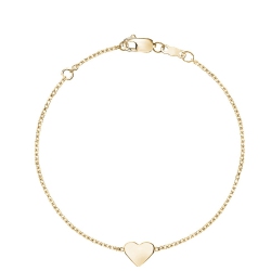 MYDIAMOND 14K Single Heart Bracelet In Multicolor