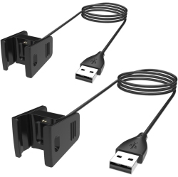 NAVOR Chargers USB Charging Cables for Fitbit Charge 2 Wireless Activity, 2 Pack Replacement Smart-Watch Charging Cables In Multicolor
