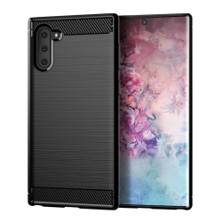 PANDACO Brushed Metal Case for Samsung Galaxy Note 10 In Black