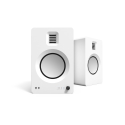 KANTO Tuk Powered Speaker With Headphone Out, USB Dac, Dedicated Phono Pre-Amp, Bluetooth, Matte In White