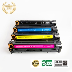 ULTRA TONER 4 Colors Combo - HP 128A (Ce320A, Ce321A, Ce322A, Ce323A) Bk/m/y/c Toner Cartridge Premium Quality！