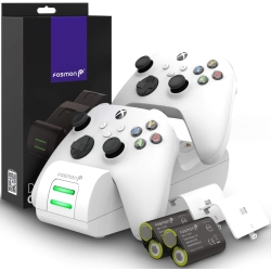 HLD Dual 2 Max Charger \w 2X 2200Mah Rechargeable Battery Pack Compatible \w Xbox Series X/s(2020), Xbox One/one X/one S Elite Controllers, High