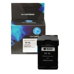 GOTONERS HP 64Xl Bk (N9J92An) High Capacity Remanufactured Inkjet Cartridge for Envy Photo 6255/7155/7855 Aio Printer In Black