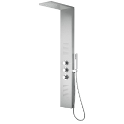 BLUE OCEAN Ocean 56" Stainless Steel Thermostatic Shower Panel With Shower Head (Sps8729)