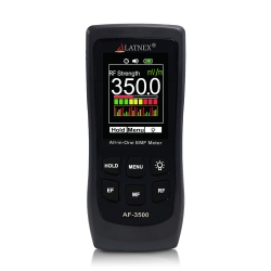 LATNEX Af-3500 Emf Meter Rf Detector And Reader With Calibration Certificate - Measures Rf, Microwaves, 3-Axis Magnetic Fields, & Elf