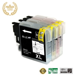 ULTRA INK 4 Colors Combo - Brother Printer Lc103 Bk/m/y/c High Yield Inkjet Cartridge Online Only