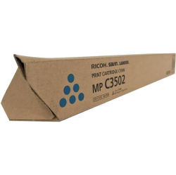 RICOH Original Toner Cartridge ( Mp C3502 841650, 841738) For; Aficio Mp C3002, Aficio Mp C3502 In Cyan