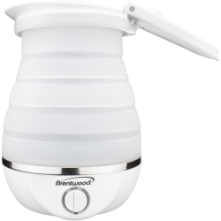 BRENTWOOD APPLIANCES 0.8L Collapsible Travel Kettle In White