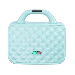 BRENTWOOD APPLIANCES Couture Purse Non-Stick Dual Waffle Maker In Blue