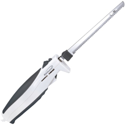 BRENTWOOD APPLIANCES 7-Inch Electric Carving Knife In White