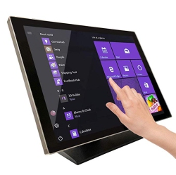 ANGEL POS 23.6" Pro Series Capacitive Led Backlit Multi-Touch Monitor, True Flat Seamless Design Touchscreen, Great for Office