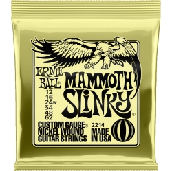 ERNIE BALL Mammoth Slinky Nickel Wound Electric Guitar Strings - 12-62