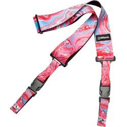 DIMARZIO Steve Vai Cliplock Guitar Strap - Cherry Universe In Blue