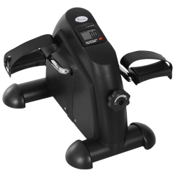 SOOZIER Portable Mini Pedal Exercise Bike Indoor Cycle Fitness Arm Leg W/ Lcd Display In Black