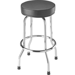 DURAMEX (Tm) Swivel Bar Stool Garage Stool Shop Seat In Black