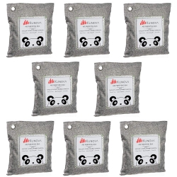 KUNOVA (Tm) 8 Pack - 200G Each Activated Bamboo Deodorizer Natural, Odor Absorber, Odor Neutralizer In Charcoal