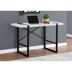 Monarch Contemporary Computer Desk - White
