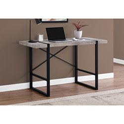 Monarch Contemporary Computer Desk - Taupe/Black