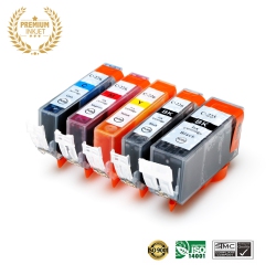 ULTRA INK 5 Colors Combo - Canon Pgi-225Xl Pbk & Cli-226Xl Bk/c/m/y Inkjet Cartridge Online Only