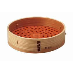 JIA INC. Large Steam Basket, 24Cm, Cedar Wood
