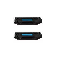 CC Premium Compatible 2 Pack HP 35A(Cb435A)/36A(Cb436A)/85A(Ce285A)/crg-125 Toner Cartridge In Black