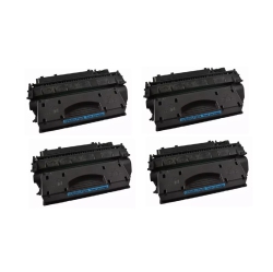 CC Premium Compatible 4 Pack HP 505X (Ce505X) Toner Cartridge In Black