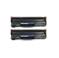 CC Premium Compatible 2 Pack HP 83A (Cf283A) Toner Cartridge for HP Laserjet Pro Mfp M125/m127/m201/m225 In Black
