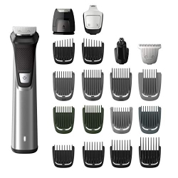 PHILIPS Norelco Mg7750/49 Multigroom 7000 Face Styler And Grooming Kit, 23 Trimming Pieces, Dualcut Technology, Fully