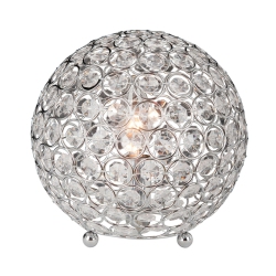 ELEGANT DESIGNS Crystal Ball Table Lamp