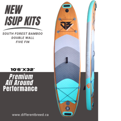 DIFFERENT BREED 10'6 X 32" South Forest Bamboo - All Time Series Isup - Double Wall Superior Quality In Multicolor