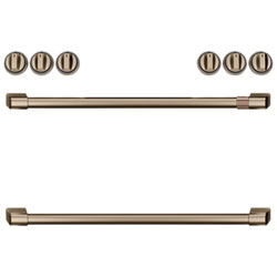 Café 8-Piece Electric Cooktop Handle Kit (CXFCEHKPMBZ) - Brushed Bronze