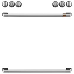Ensemble De Poignées De 8 Pièces Pour Surface De Cuisson Électrique Café (Cxfcehkpmss) - Inox Brossé