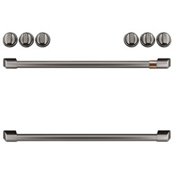 Café 8-Piece Gas Cooktop Handle Kit (CXFCGHKPMBT) - Brushed Black
