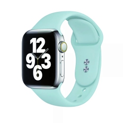 CSMART Soft Silicone Replacement Band Strap for Apple Watch Iwatch Series 1 to 10 Se Ultra, 38MM 40MM 41MM 42Mm(Series 10) In Teal