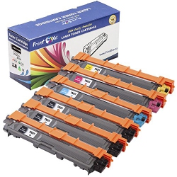 PRINTOXE Compatible 6 Pack for Tn-221 & Tn-225 Laser Toners (3, 1 Cyan, 1 Magenta, And 1 Yellow) Set + 2 In Black