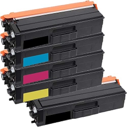 INKFIRST 5 Compatible Toner Cartridges Replacement for Brother Tn433 Tn-433 (1 Set + 1 Black) Hl-L8260CDw Hl-L8360CDw