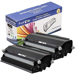 PRINTOXE Compatible 2 Toners for E260 (E260A11A) Each E-260 Toner Yields 3, 500 Pages for Lexmark E260, E260D, E260Dn