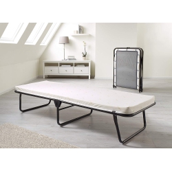 VISCOLOGIC Diamond Rollaway Folding Occasional Guest Bed With Wheels (Comes With A Luxurious Memory Foam Mattress)